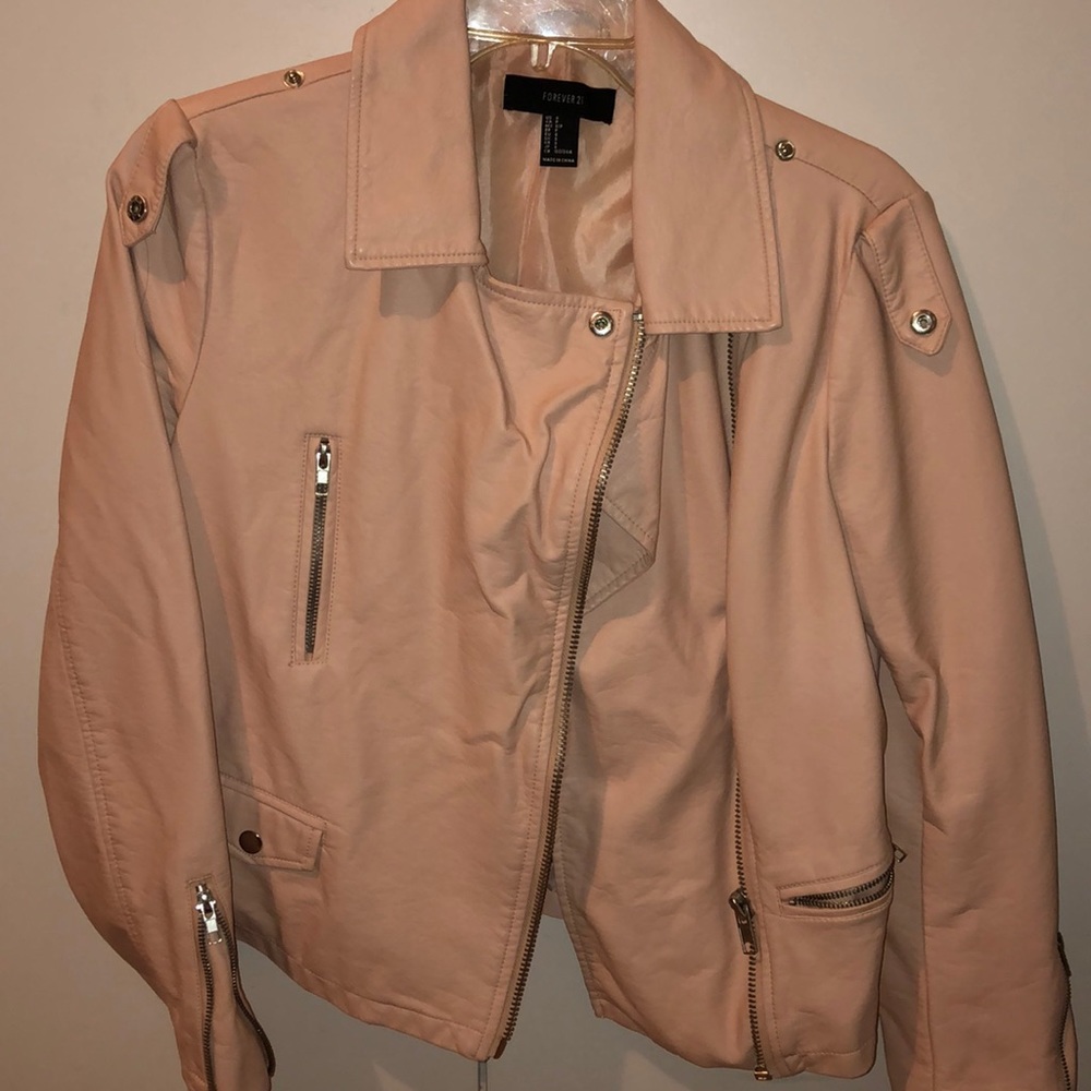 Faux leather jacket